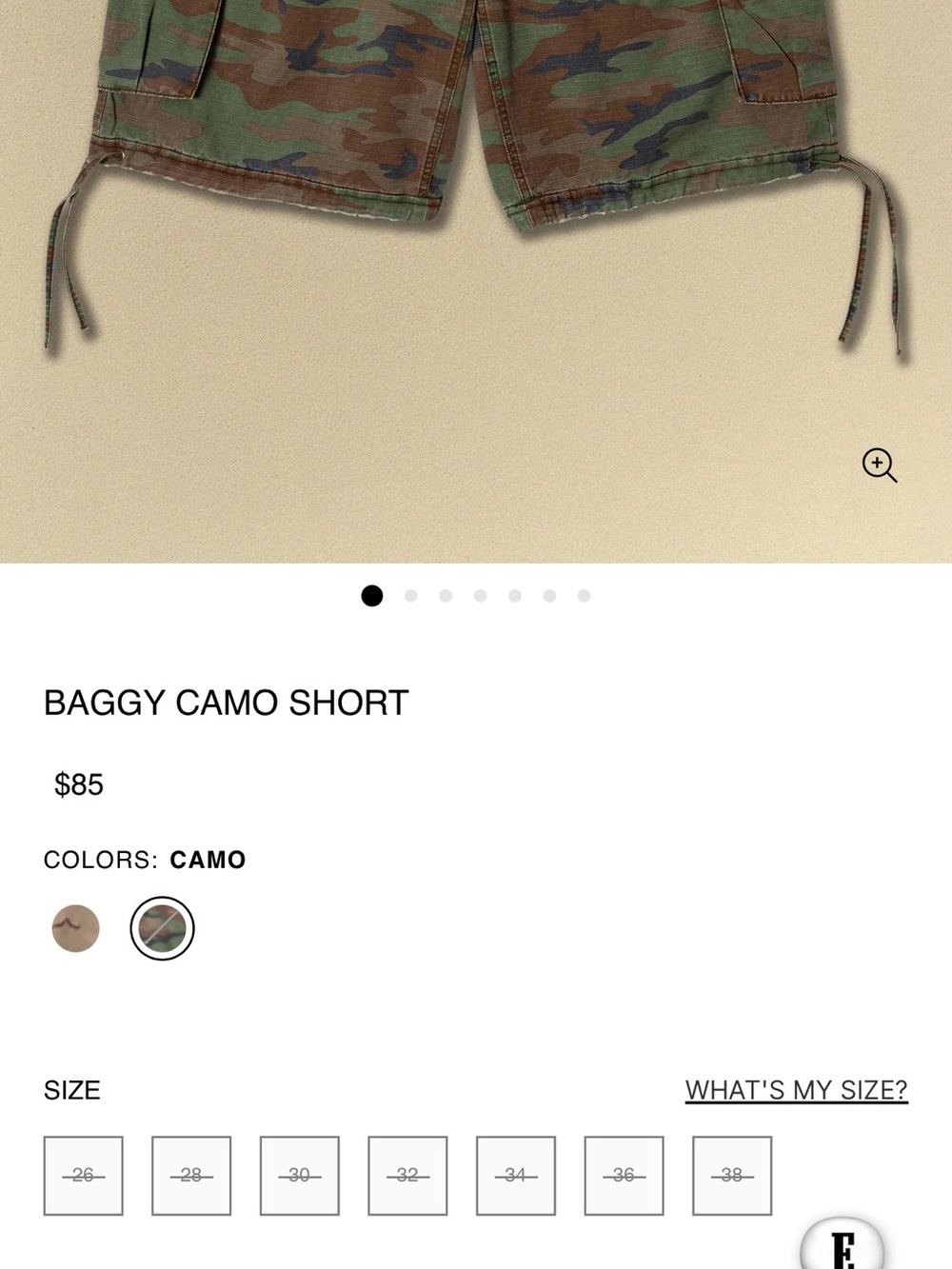 NWT Elwood Baggy Camo short - Picture 4 of 4
